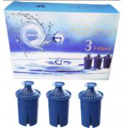 Elite Water Filter Lasting 6 Months-Efficient Long-Life Elite Filter, Replacement for Brita Pitcher Water Filter and Dispensers, Etc.,BPA FREE,3 Count(Blue)